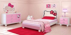 Giường ngủ nhìn Hello Kitty xuất hiện trong mộng